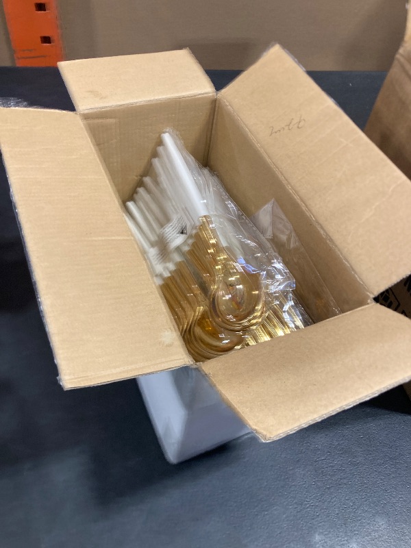 Photo 1 of I00000 144Pcs Gold Plastic Silverware, Gold Plastic Utensils Set,Disposable Utensils Heavy Duty,Disposable Silverware Set Includes 48 Forks,48 Knives,48 Spoons for Party & Thanksgiving