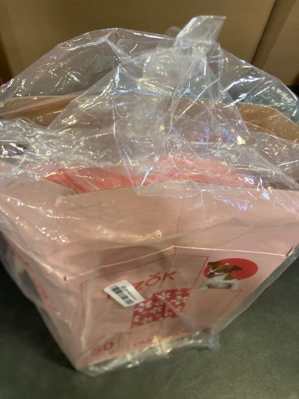 Photo 1 of MIZOK Puppy Pads 22"x 22" with Leak-Proof Quick-Dry Design Pee Pads for Dogs Potty Training, 6-Layer Standard Absorbency Dog Pee Pads Regular Size, Pink Cherry Blossom Pattern (50 Counts)