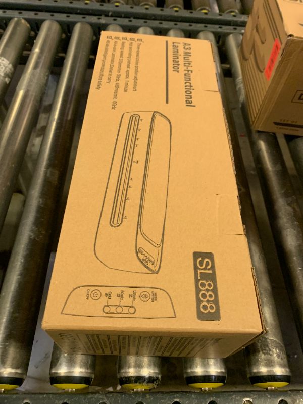 Photo 1 of 13 Inch A3 Laminator Machine, 9 in 1 Desktop Thermal Never Jam With 40 Pouches, Paper Trimmer and Corner Rounder, 1Min Fast Warm-Up for Home Office School Use, Grey