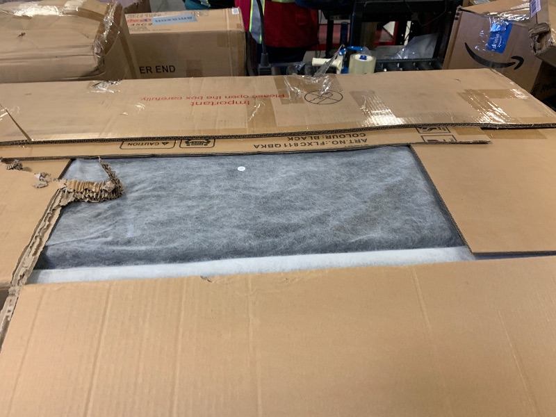 Photo 1 of **INCOMPLETE, BOX 1 OF 2 ONLY** FAVSH 81-Inch L-Shape Sectional Couch, 4-in-1 Multifunctional Pull-Out Couch Sleeper Sofa with Storage Chaise & Removable Back Cushions, for Living Room/Office/Apartment (Light Gray)