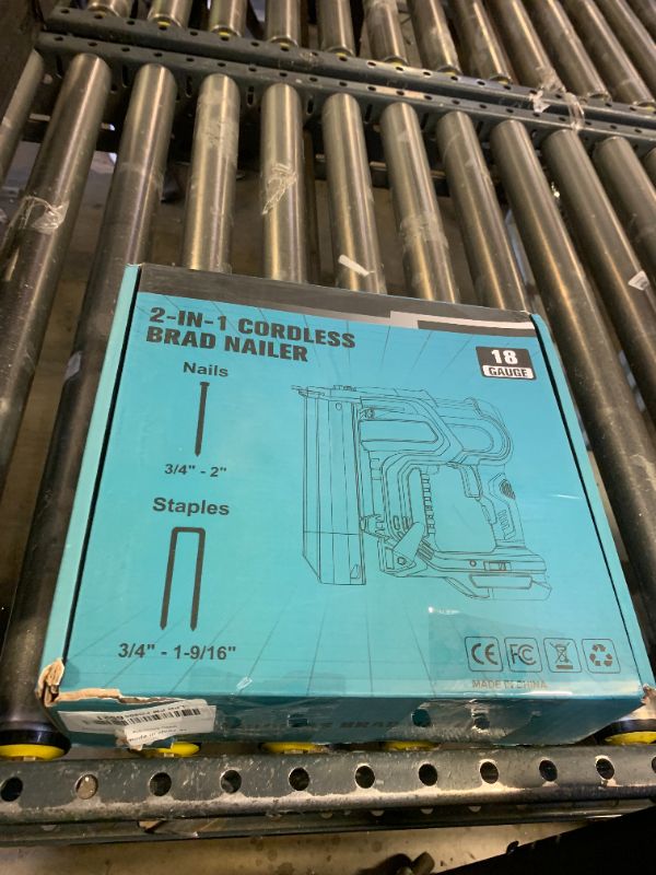Photo 1 of Ecarke Cordless 2 Inch Brad Nailer Compatible with Makita 18V Battery(No Battery),2 in 1 Electric Nail Gun,18GA Staple Gun with 1000 Nails, Battery Powered Nail Gun for Trim Wood Crafting Carpentry