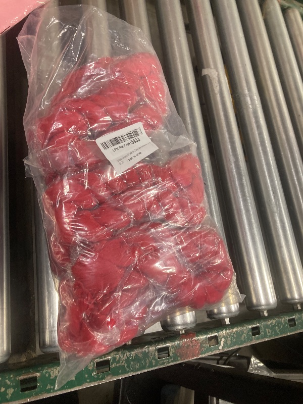 Photo 1 of 10 Pack Red Cheesecloth Table Runner 10FT Boho Gauze Fabric Table Runner Vintage Rustic Sheer Runners for Wedding Party Bridal Baby Shower Long Table Decorations