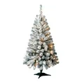 Photo 1 of 6.5' Pre-Lit Madison Pine Green Artificial Christmas Tree with Color-Changing LED Lights, by Holiday Time