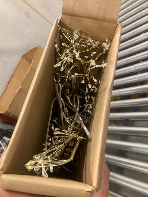 Photo 1 of 5' Starburst Pre-Lit Gold Artificial Christmas Tree with 650 Warm White Twinkling LED Lights, by Holiday Time
