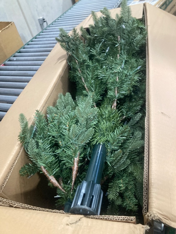 Photo 1 of  7.5FT Canyon Ranch Fir Pre-Lit Artificial Christmas Tree with 400 Warm White LED Lights