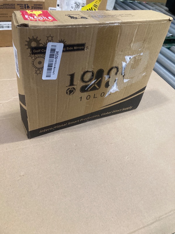 Photo 1 of 10L0L Golf Cart Mirror No Drilling Side Mirrors Universal for Yamaha, Club Car, EZGO, Folding Side Rear View Mirrors Adjustable 180 Degree HD Glass