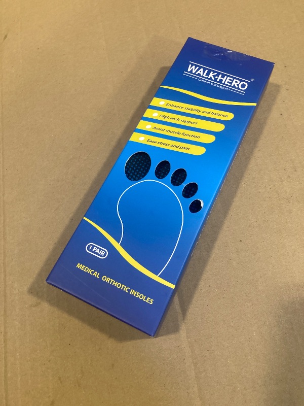 Photo 1 of Inserts Relieve Plantar Fasciitis - Flat Feet Insoles Arch Supports, Orthotic Insoles for Foot Pain Arch Pain Reduce Muscle Fatigue Absorb Shock (Mens 6-6 1/2 | Womens 8-8 1/2)