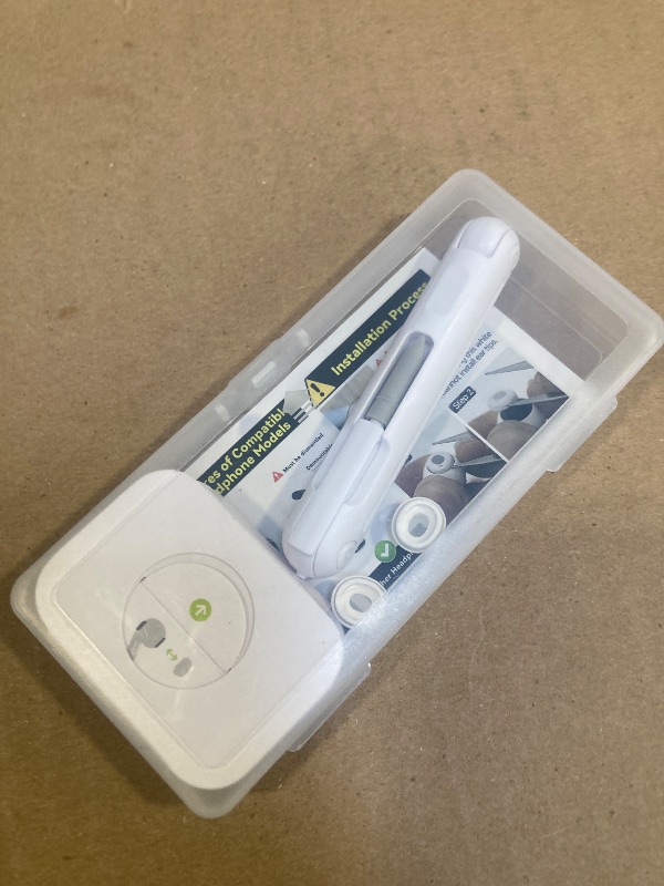 Photo 1 of 4 Pairs Replacement Ear Tips for AirPods Pro 2nd/1st Generation with Portable Storage Box & Cleaner Pen,Noise Reduction Holewith & Built-in dust Guard Screen,Silicone Ear Tips for AirPods Pro (White)