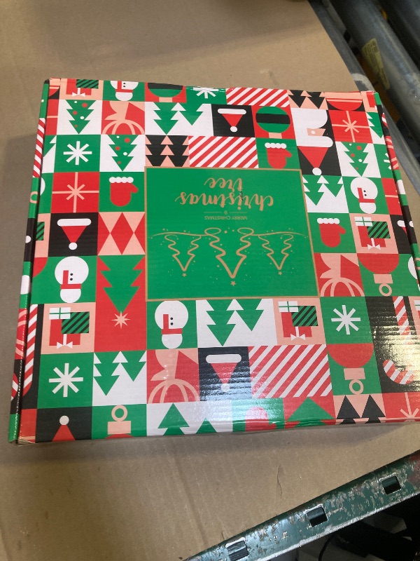 Photo 1 of 5FT Pop Up Christmas Tinsel Tree with 2 Modes 50 LED Lights and Colorful Sequins Ornaments, Easy-Assemble and Store for Xmas Home Holiday Fireplace Party Decorations