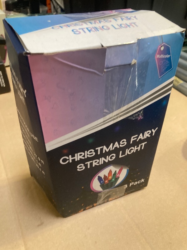 Photo 1 of 3 Sets Christmas Lights, 150 Count 33 FT Each Mini String Lights, Green Wire Fairy Lights, 120V UL Certified Connectable Xmas Tree Light for Holiday Winter Patio Party Outdoor Decoration, Multicolor