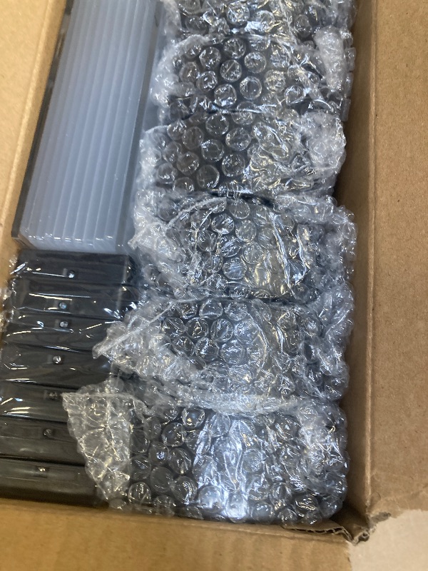 Photo 1 of 12 Pieces Clear Acrylic Sheets and 12 Pieces 3D Night LED Light Lamp Base with Remote Control and USB Cable, DIY Acrylic Lamp Base Set for Restaurant Bar Cafe Shop Room Decoration (Rectangular)