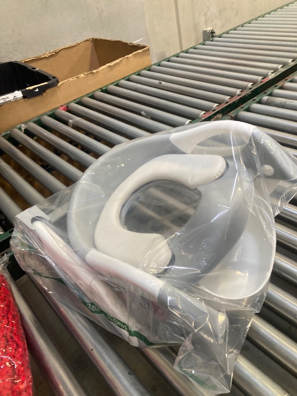 Photo 1 of 2-in-1 Toddler Potty Training Toilet Seat with Step Stool Ladder – Adjustable Height Potty Chair Urinal for Baby Boys Girls Age 1-3, Foldable Training Potty with Splash Guard & Anti-Slip Feet, Grey