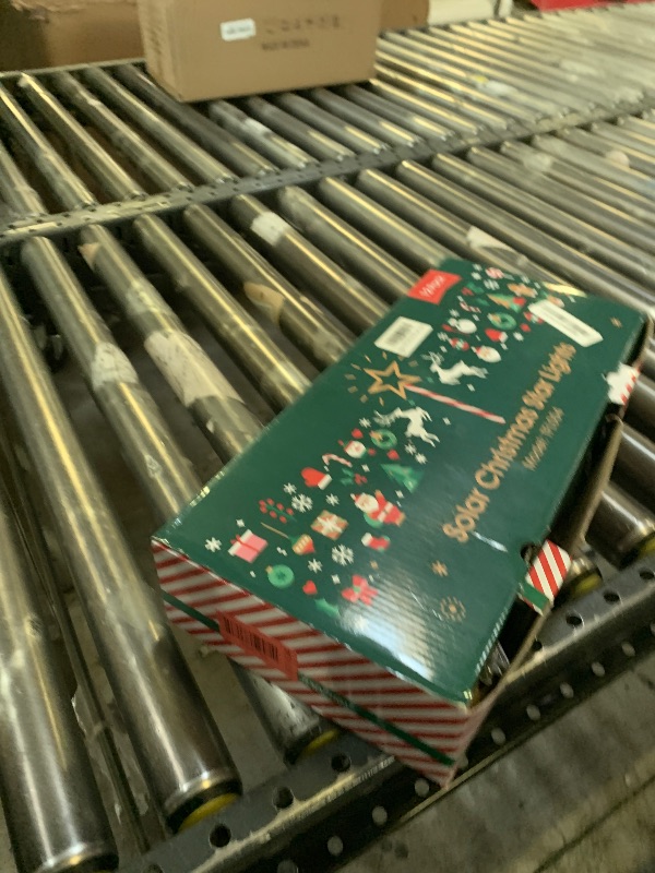 Photo 1 of 12 Pack Christmas Decorations Outdoor, Twinkling Big Star Solar Christmas Lights with 180 Bright LED and 10 Lighting Modes, Warm White Waterproof Xmas Decor for Pathway Yard