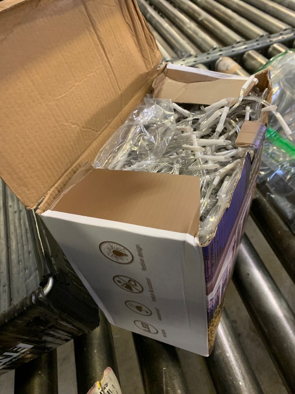 Photo 1 of 132FT 1332 LED Outdoor Christmas Lights - 296 Ice Drops, 12 Pro Modes with Timer Memory & Brightness, Waterproof Hanging Ice String Light for Holiday Wedding Garden Fence House Decor (Cool White)