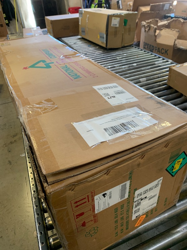 Photo 1 of *INCOMPLETE* National Tree Company Pre-Lit Artificial Full Christmas Tree, Green, Dunhill Fir, White Lights, Includes Stand, 9 Feet