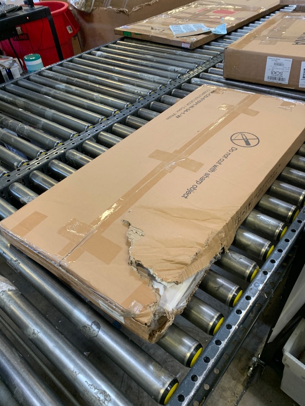 Photo 1 of Furologee White Small Computer Desk with 2 Fabric Drawers for Bedroom,34 Inch Simple Home Office Writing Desk, Vanity Desk with Hooks, Study Table for Adults Student Small Spaces