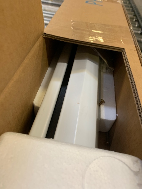 Photo 1 of 120" Motorized Projector Screen, Electric 16:9 Projector Screen with Remote Control, Indoor/Outdoor HD Movie Screen, Wall/Ceiling Mounted, Perfect for Home Office Theater TV, White