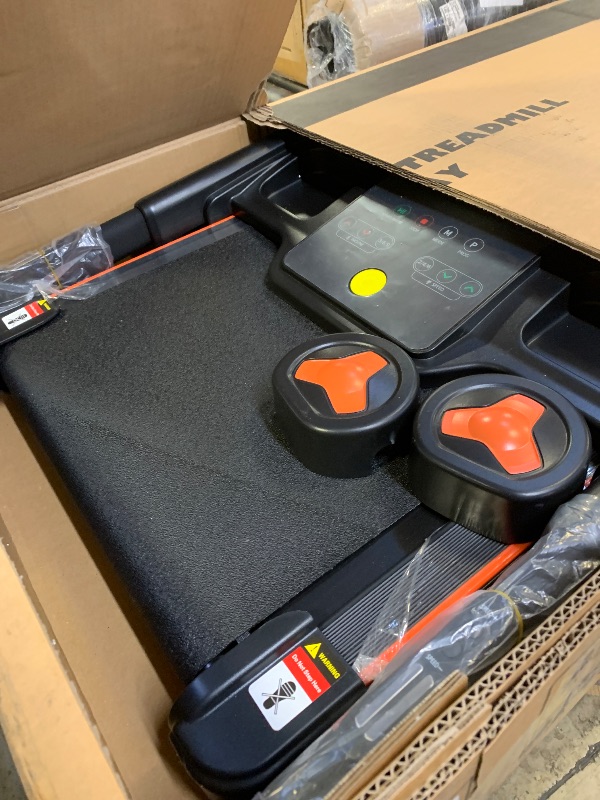 Photo 1 of *Missing manual and safety key. Missing bolt.* YUEJIQI Treadmill with 0-15% Auto Incline, 3.5HP Quiet Brushless Foldable Treadmills for Home, Small Space Portable Running Walking Machine, 300 Lbs Capacity with Bluetooth APP & Pulse Monitor