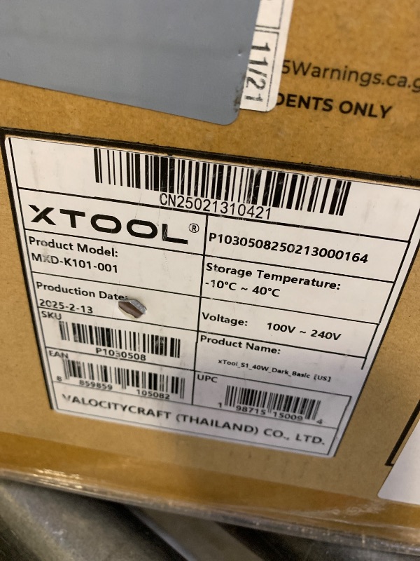 Photo 1 of *SEE NOTES** xTool S1 20W Laser Cutter and Laser Engraver for Tumblers, 23.93" x 15.16" Bed Size, 600mm/s Speed, Laser Engraving Machine, Laser Engraver for Wood and Metal, Acrylic, Big Project - Rotary Bundle