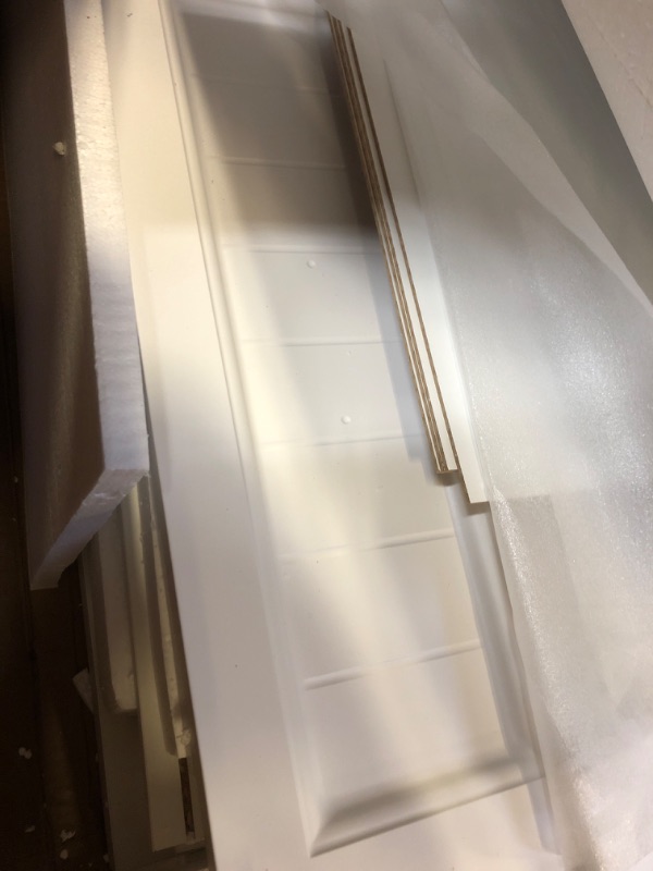 Photo 1 of **INCOMPLETE** Jocoevol Farmhouse Dresser 8 Drawer Dresser for Bedroom, Large Wooden Dressers Double Grey Dresser with Deep Drawers Dressers for Hallway, Entryway (White)