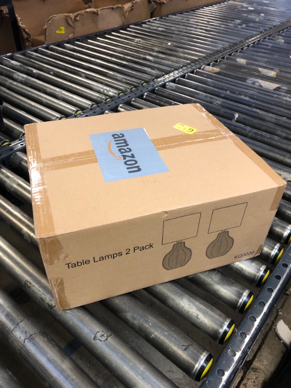 Photo 1 of **INCOMPLETE** VELXEE Rattan Table Lamp, Vintage Wicker Wooden Nightstand Lamp Set of 2, Boho Bamboo Woven End Table Lamp for Bedroom Living Room Desk Room