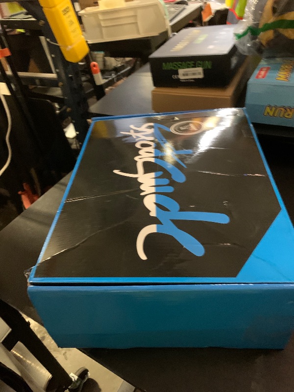 Photo 1 of 2PM SPORTS Vinal Inline Skates for Men with Light Up Wheels Adjustable Roller Women, Illuminating Outdoor Roller Skates for Kids and Adults - Silver XL