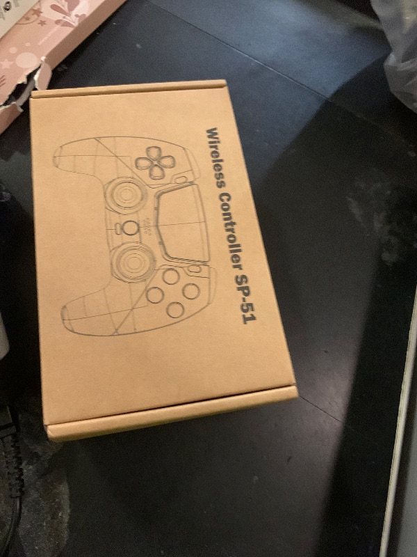 Photo 1 of BETMI Wireless Controller for PS-5/Pro/Slim/PC,Bluetooth Gaming Controller with Hall Joysticks/LED Channel Light/Turbo/6-Axis Gyro/Dual Vibration/Touchpad/3.5mm TRRS Audio Jack/Speaker Function(Black)