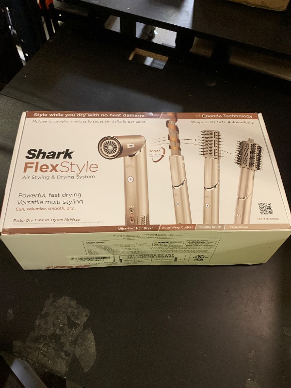 Photo 1 of Shark HD430 FlexStyle Air Styling & Drying System, Powerful Hair Dryer Brush & Multi-Styler with Auto-Wrap Curlers, Paddle Brush, Oval Brush, Concentrator Attachment, Stone