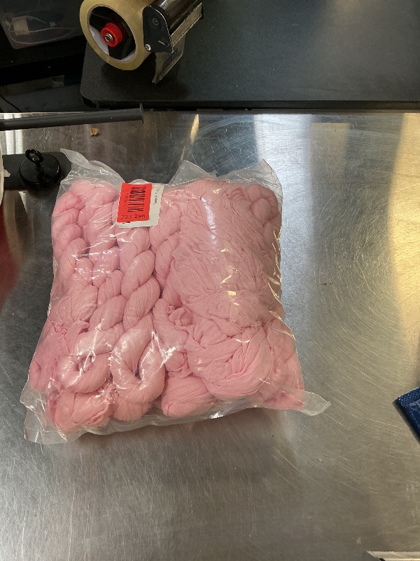 Photo 1 of 12 Pack Light Pink Table Runner, 10FT Pink Cheesecloth Table Runner Gauze Boho Cheesecloth Table Runners for Party Wedding Baby Shower Bridal Table Decor