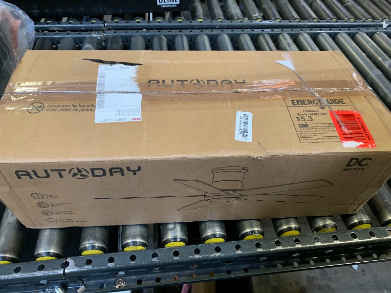 Photo 1 of Autoday 42 Inch Low Profile Ceiling Fan with Light, Burshed Nickel Ceiling Fans with Lights and Remote, Flush Mount, 6 Speeds Quiet DC, 3CCT Dimmable, Indoor Outdoor Ceiling Fans for Patios Bedroom