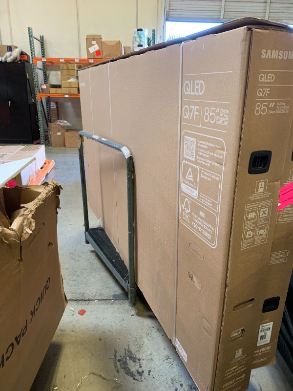 Photo 1 of Samsung 85-Inch Class QLED Q7F Series Samsung Vision AI Smart TV (2025 Model, 85Q7F) Quantum HDR, Object Tracking Sound Lite, Q4 AI Gen1 Processor, 4K upscaling, Gaming Hub, Alexa Built-in