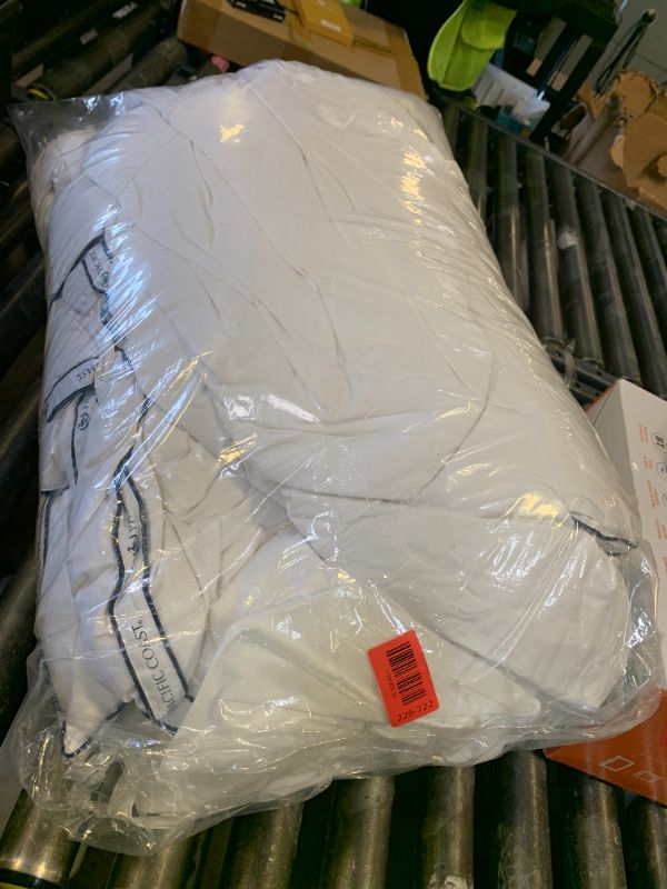 Photo 1 of Pacific Coast Goose Feather Down Fiber Comforters King Size, Heavyweight Thickened Winter Duvet Insert, Ultra-Soft, Fluffy, Breathable, Hotel Luxury Bedding Comforters, 8 Tabs, 106"x90"