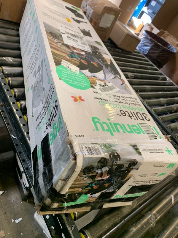 Photo 1 of Summer Infant 3Dlite Folding Lightweight Side by Side Double Stroller with 5-Point Safety Harness for Infants and Toddlers, Black