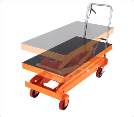 Photo 1 of VEVOR Hydraulic Lift Table Cart