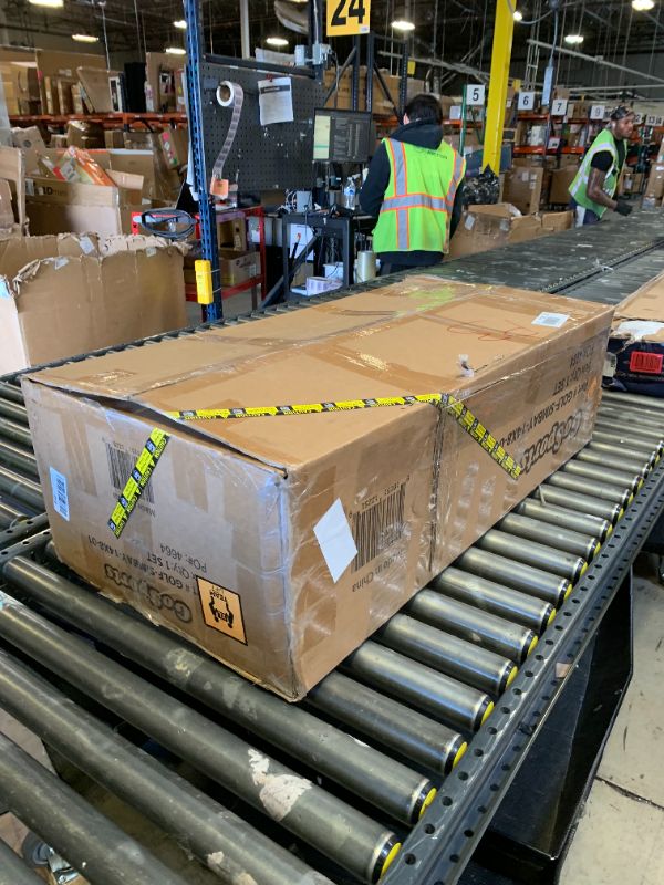 Photo 1 of GoSports 14 x 8 ft Golf Simulator Enclosure Net - Complete Set with Frame and HD Impact Screen Kit