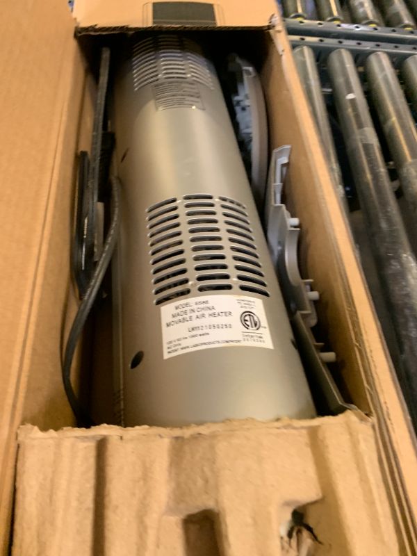 Photo 1 of Lasko Oscillating Digital Ceramic Tower Heater for Large Rooms, with Adjustable Thermostat, Timer and Remote Control, 29 Inches, 1500W, Black, 5586