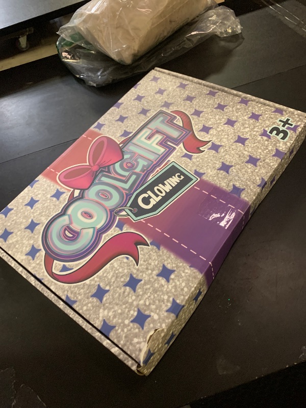 Photo 1 of 16" Led Drawing Board for Kids with 18 Tracing Pages - 4 Modes & Acrylic Led Note Board with 7 Colors, Light up Magic Boards for Art Kit, Birthday & Christmas Gifts for Teenage Girls & Boys, 39PCS