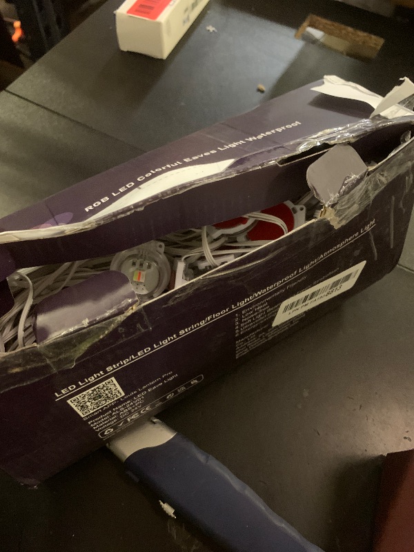 Photo 1 of 100FT Permanent Outdoor Lights for House, 2025 RGB LED Waterproof Christmas Lights Outdoor with Smart APP Remote Control, Outside Eaves Lighting House Decor for Holiday, Halloween, Roof, Party, Daily