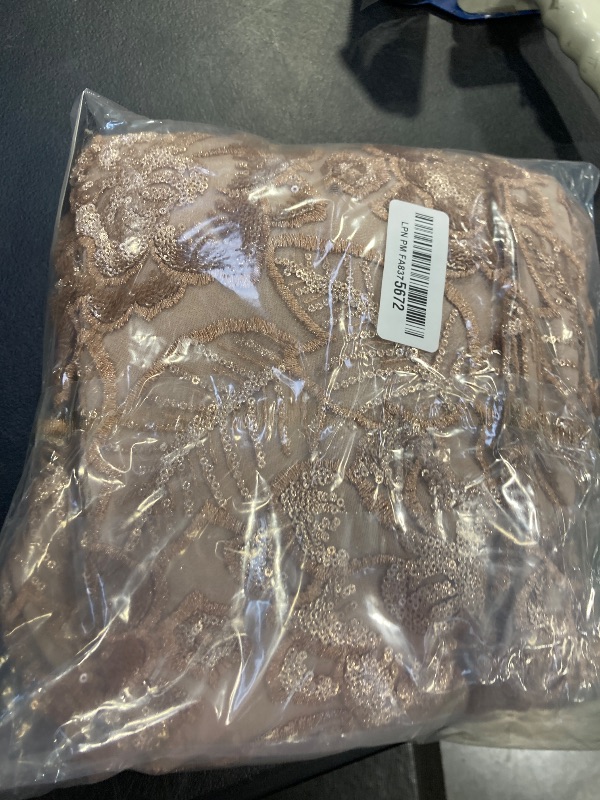 Photo 1 of Alex Evenings Women's Short Floral Embroidered Cocktail Sheath Dress, Wedding Guest, Formal Gown (Petite and Regular Sizes), Rose Gold, 12