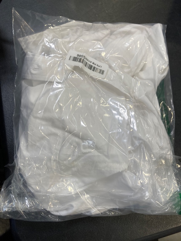 Photo 1 of Amazon Essentials Men's Slim-Fit Long-Sleeve Poplin Shirt, White, Small