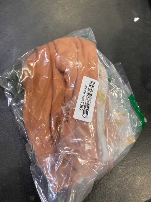 Photo 1 of Amazon Essentials Girls' Long Sleeve Ruffle T-Shirt, Pack of 2, Light Caramel/Graphic Flower, Medium