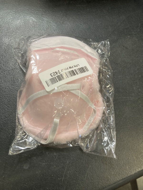 Photo 1 of Doll Car Seat Compatible with Labubu, Chair for 10-17cm Dolls - Adjustable Safety Strap, Air Vent Clip & Desktop Stand, Soft Cushion, Cute Car Ornament Gift for Collectors & Fans (Pink)