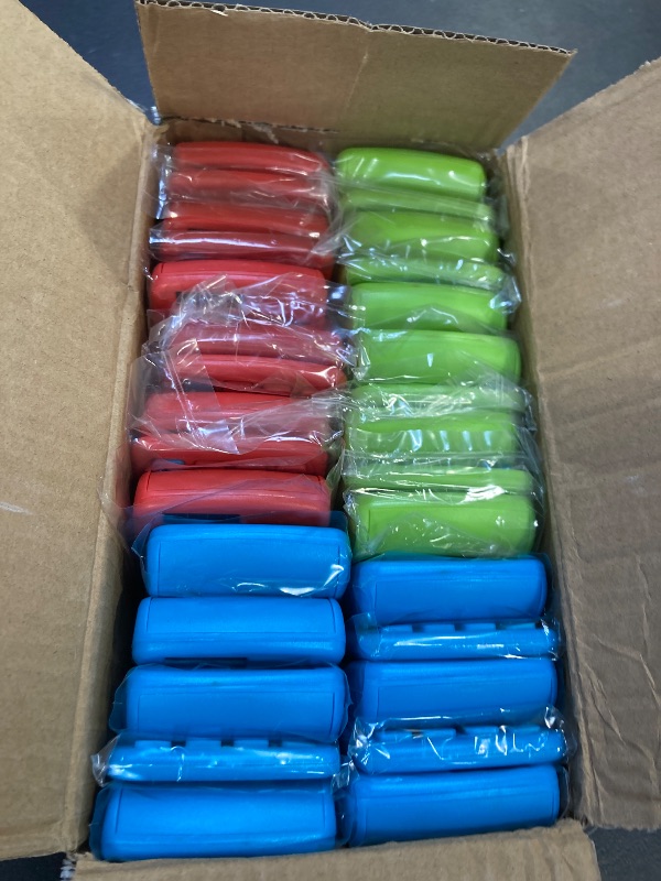 Photo 1 of 30 Pack Pocket Calculator Small Battery Powered Bulk Mini Size 4 Function Hand Held Basic Calculator for Students Kids School Home Office(Green, Red, Blue)