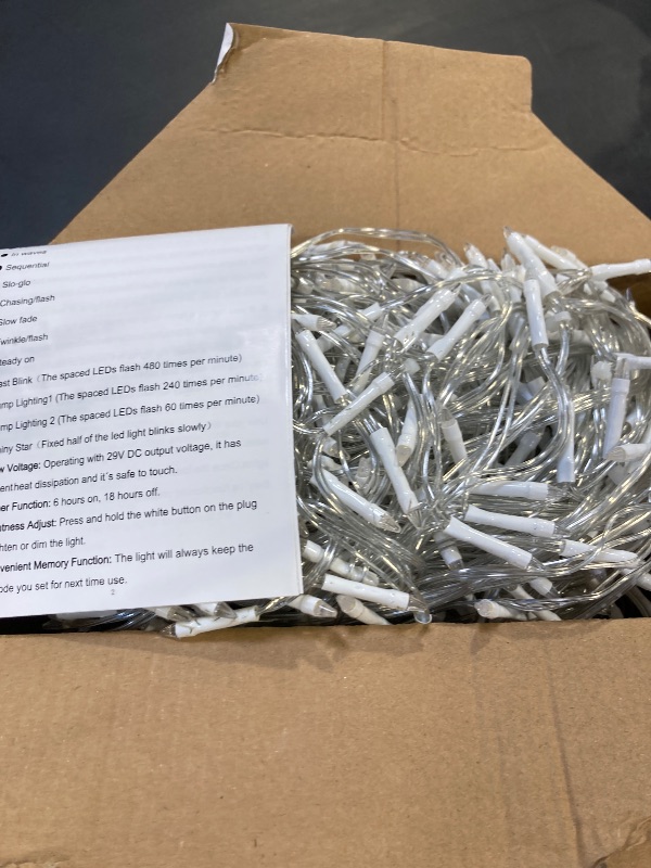 Photo 1 of 1620 LED 164ft Outdoor Christmas Lights, 12 Modes Dimmable Curtain String Lights with 360 Drops, Waterproof Twinkle Fairy Lights with Timer for Bedroom Window Holiday Wedding Xmas Decor, Warm White