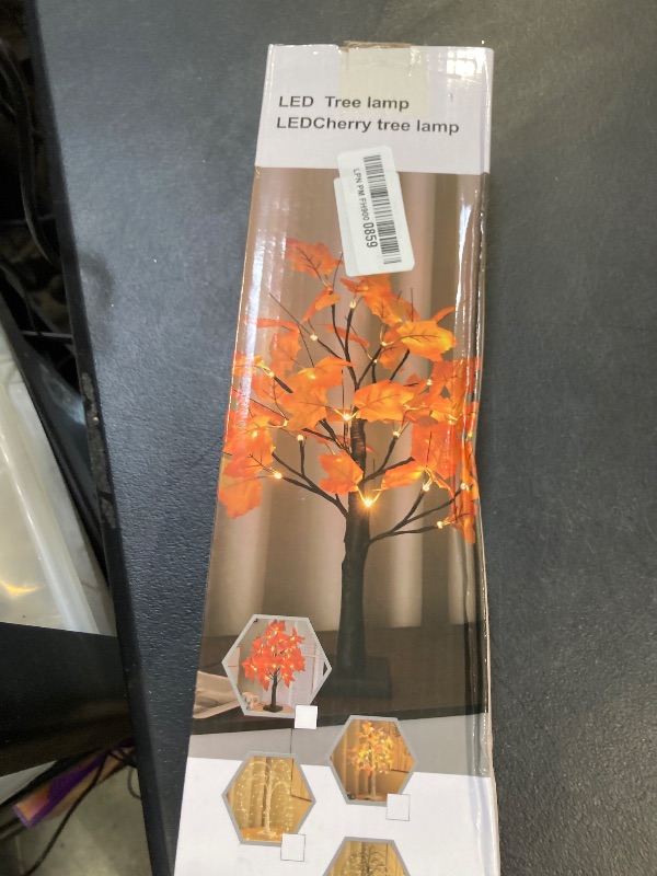 Photo 1 of 24 Inch Lighted White Birch Tree | Valentines Day Tabletop Decor with Hanging Hearts, Timer & Dual Power (USB/Battery) for Holiday Home Decor