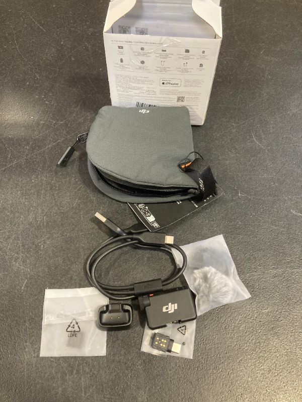 Photo 1 of DJI Mic Mini (1 TX + 1 RX), Wireless Lavalier Microphone for iPhone/Camera/Android, Ultralight, Detail-Rich Audio, Noise Cancelling, Automatic Limiting, Vlog, Streaming, 400m Transmission