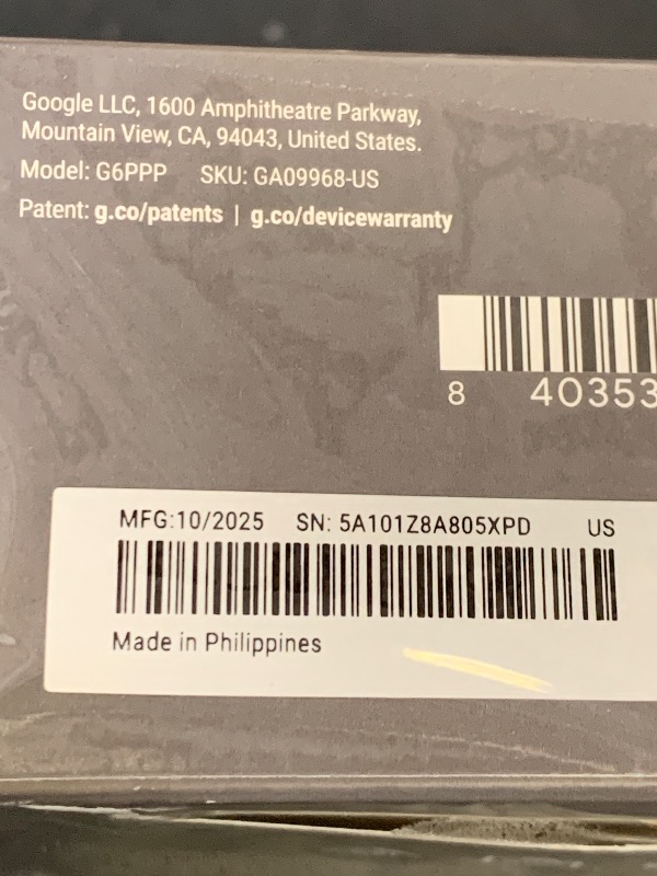 Photo 1 of Google Nest Doorbell (Wired, 3rd Gen) - 2K Video and Gemini, Live View, Night Vision, 2-Way Audio - Works with Google Home - 2025 Model - Hazel