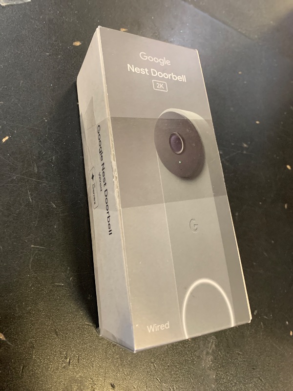 Photo 1 of Google Nest Doorbell (Wired, 3rd Gen) - 2K Video and Gemini, Live View, Night Vision, 2-Way Audio - Works with Google Home - 2025 Model - Hazel