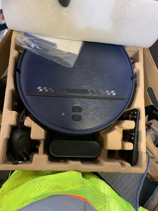 Photo 1 of Robot Vacuum and Mop Combo, 2-in-1 Mopping Robot Vacuum Cleaner with 2300Pa Suction, 2.87'' Slim Design, Wi-Fi/App/Voice Control, 3D Obstacle Avoidance&Self-Charging for Hard Floors, Carpets, Pet Hair