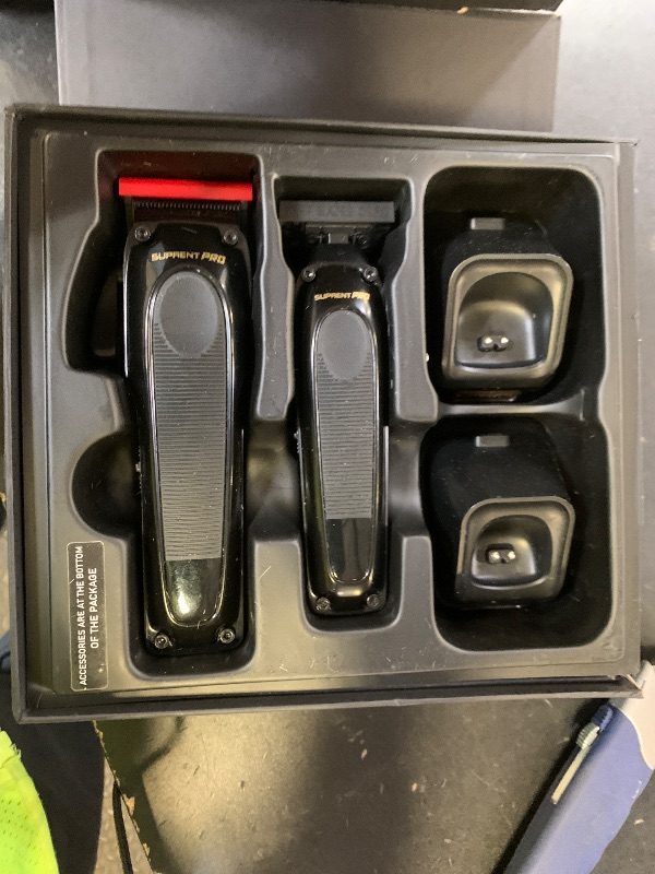 Photo 1 of SUPRENT PRO Professional Hair Clippers for Men - High Torque Brushless Motor & Detachable Blade - Cordless Hair Trimmer Set for Barbers with Charging Stand - Premium Gift Hair Clipper Kit